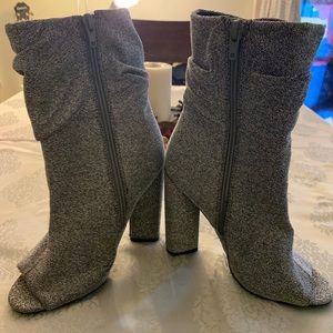 **NEVER WORN** Sparkly high heeled booties!